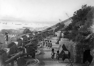 Gardiners Battery, Gibraltar, c.1868 by British Photographer